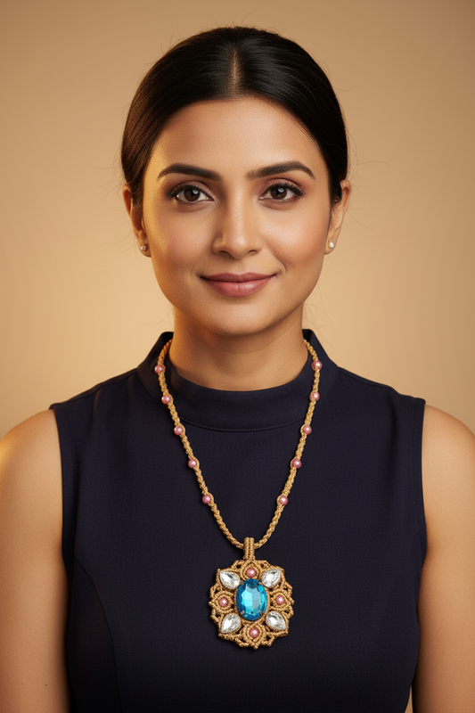 gold pendant stone jewellery party wear necklace formal wear jewellery for office work wedding jewellery gift for mom her gold jewellery bracelet