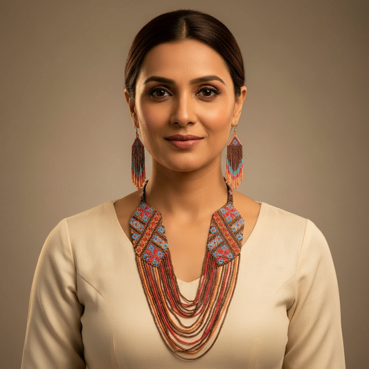 Atisaya beadloom necklace set