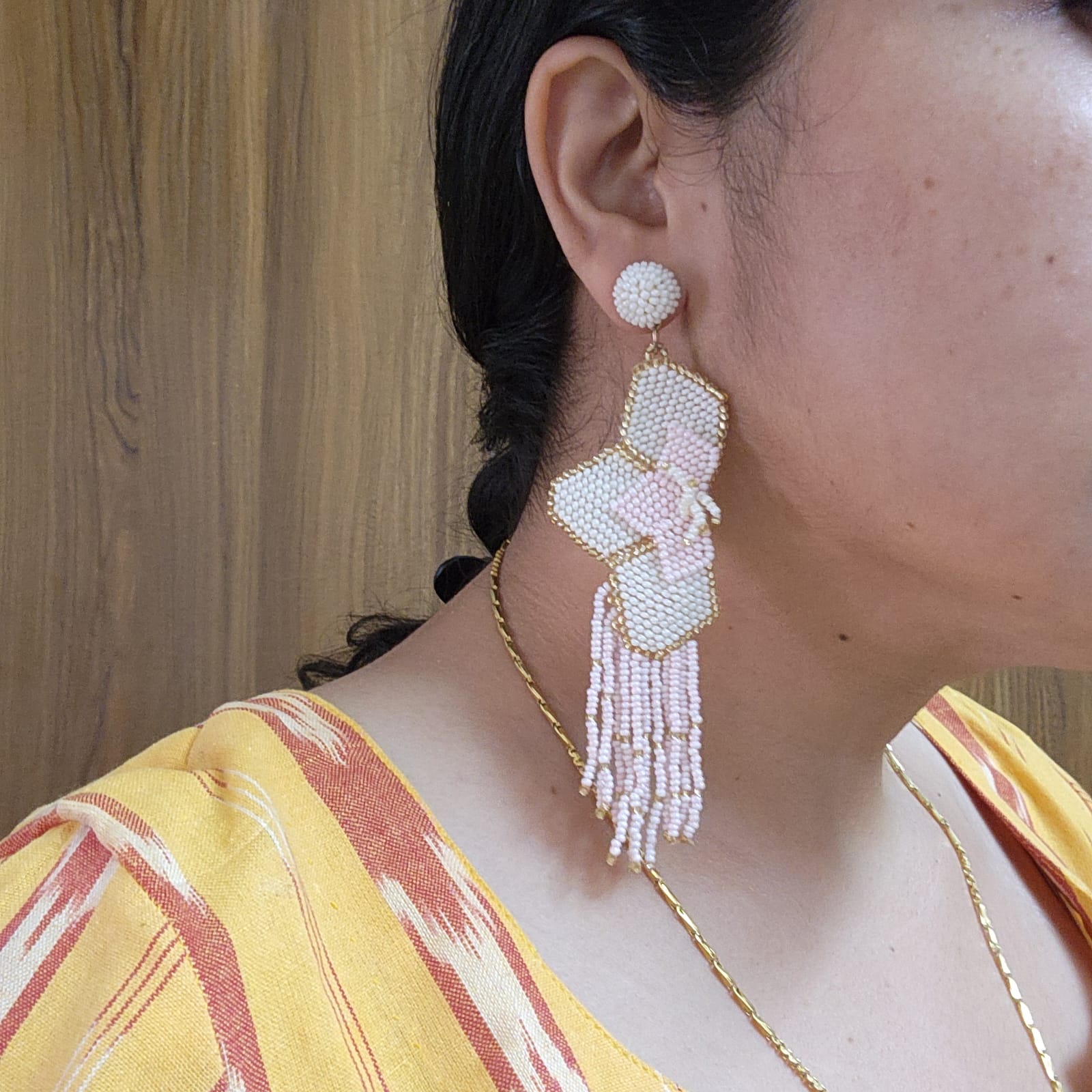 seed bead earrings statement earrings for party wear for saree office wear earrings long earrings danglers