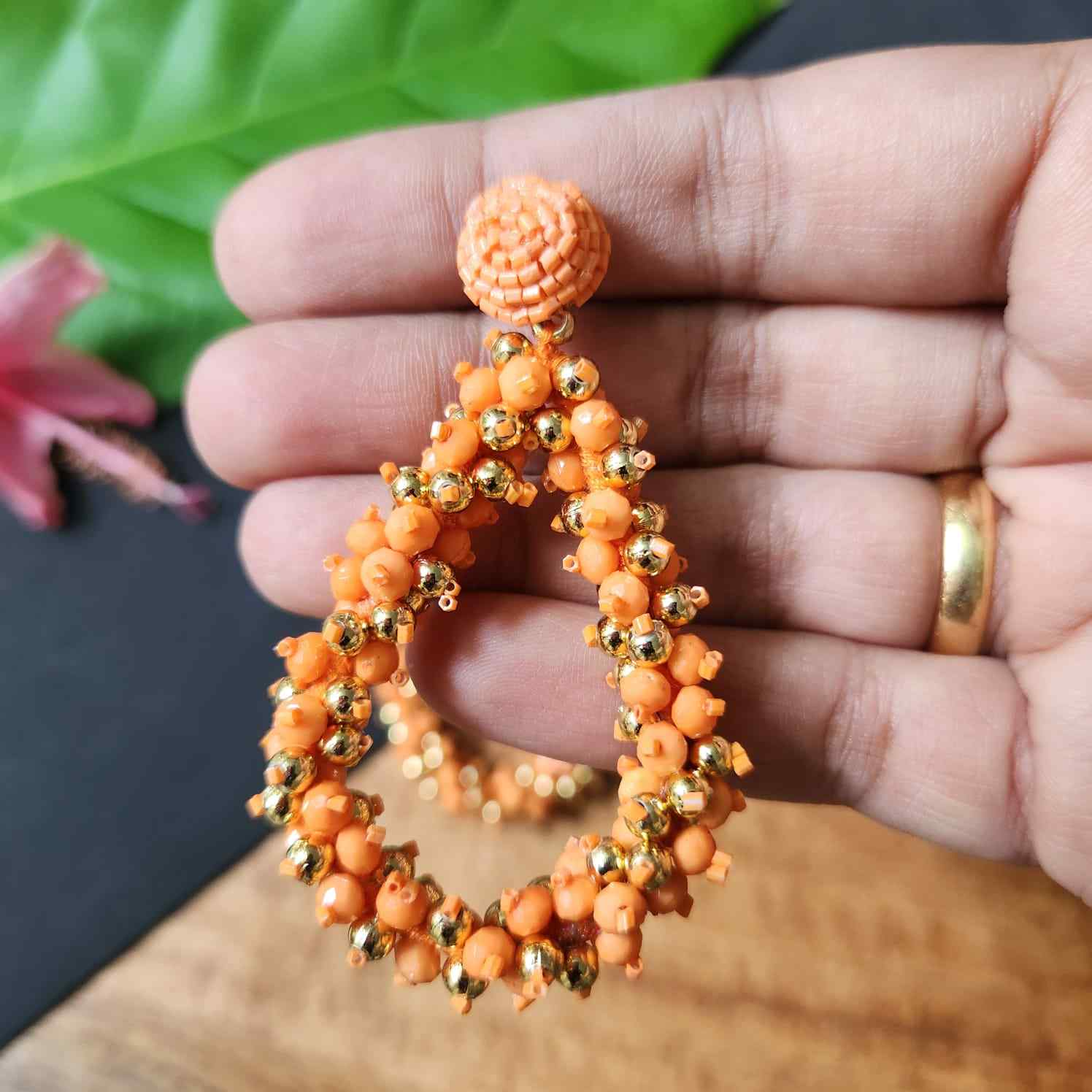 seed bead earrings statement earrings for party wear for saree office wear earrings long earrings danglers