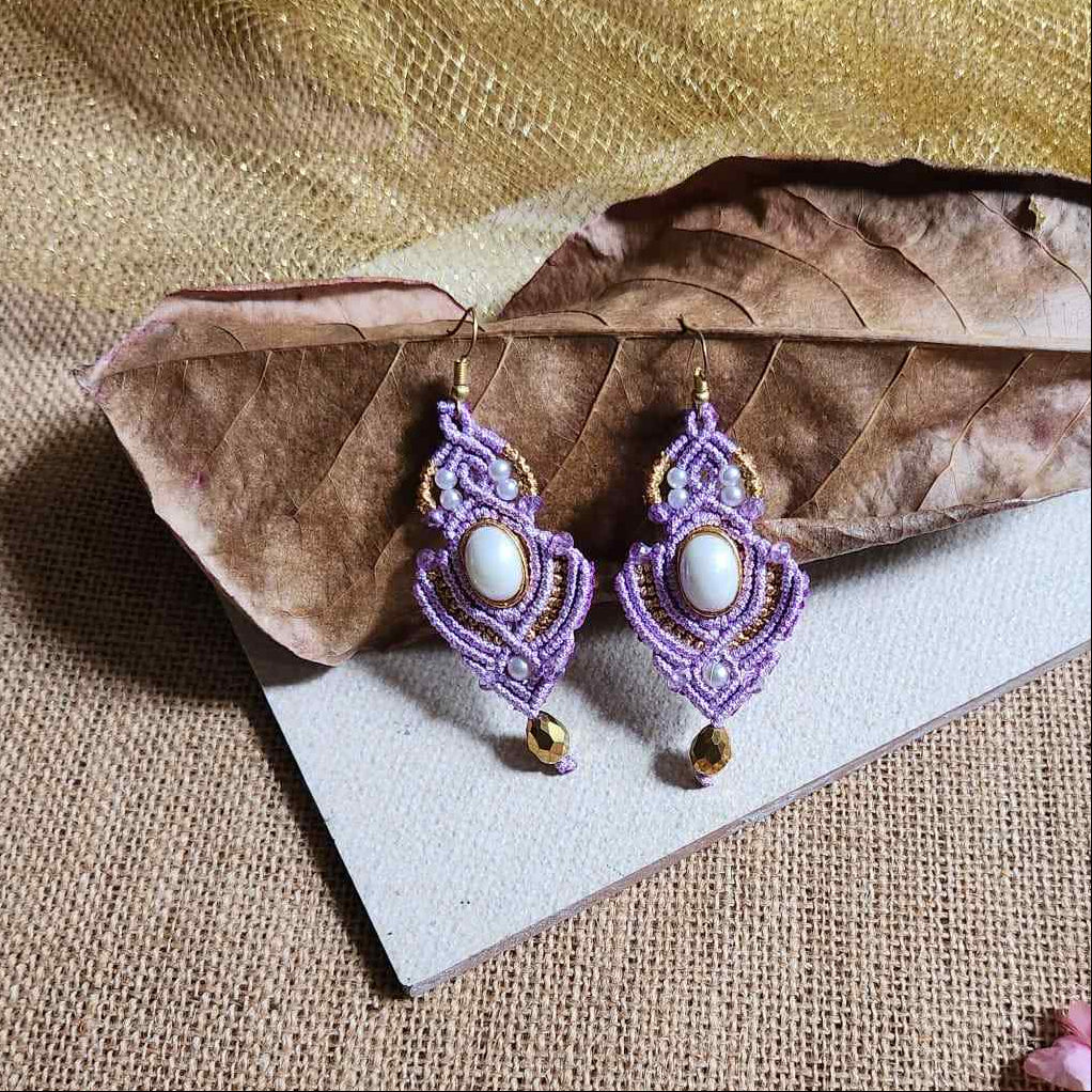 pearl earrings gold earrings large danglers crystal bead earrings party wedding jewellery