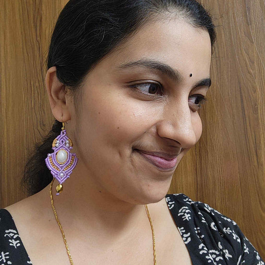 pearl earrings gold earrings large danglers crystal bead earrings party wedding jewellery