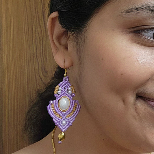 pearl earrings gold earrings large danglers crystal bead earrings party wedding jewellery