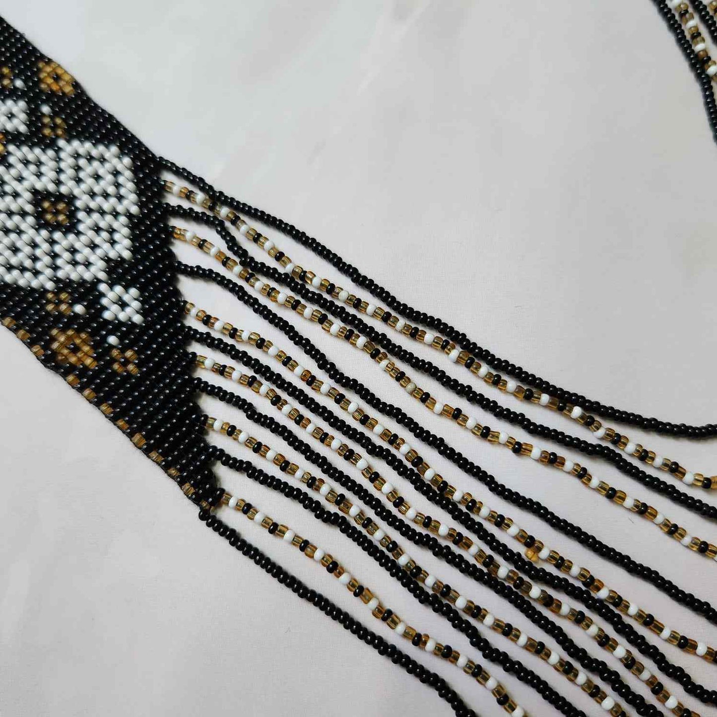 black brown partywear necklace for office with saree kurti shirt and blazer diamond design necklace layered bead necklace set wedding wear haldi sangeet mehndi