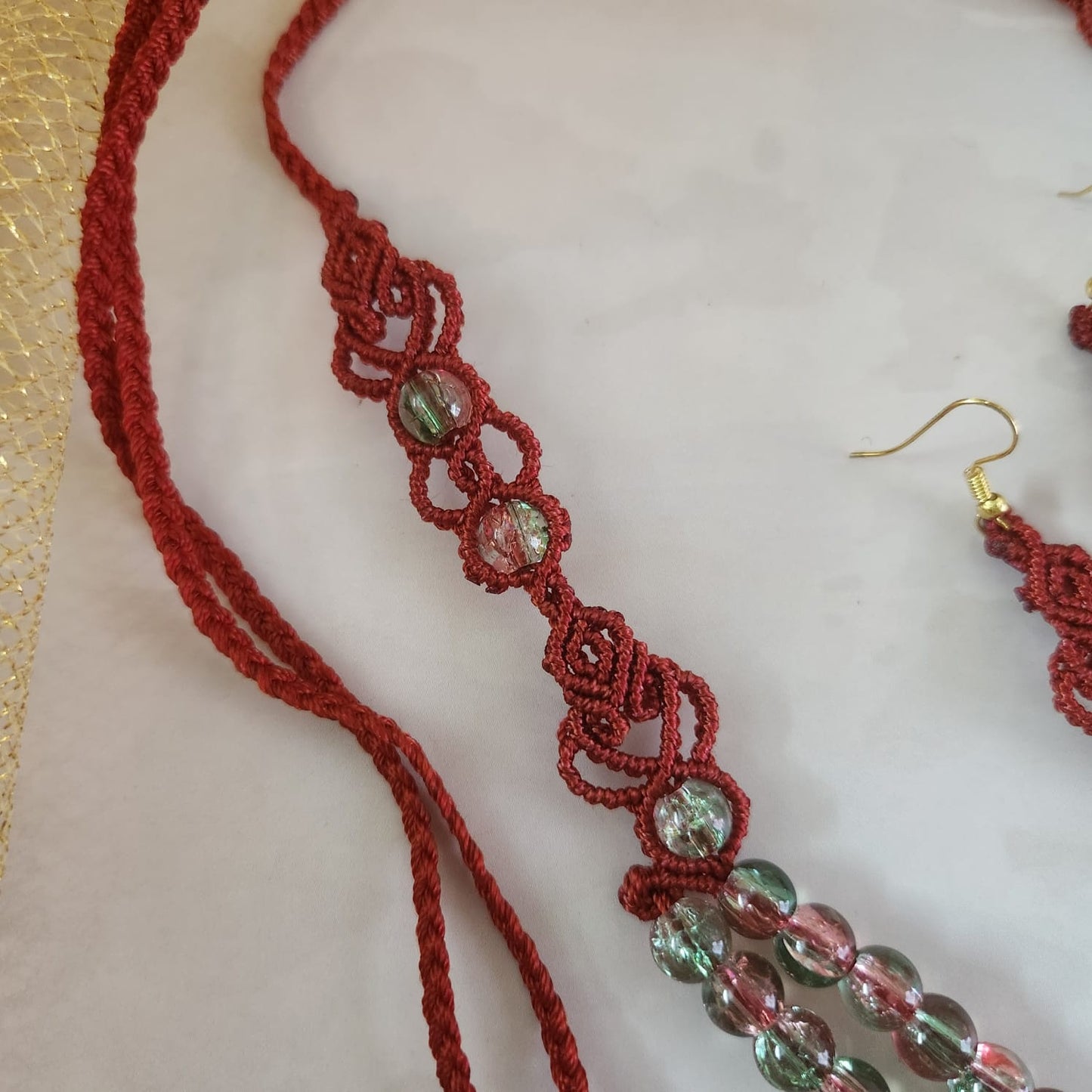 Sabitha macrame necklace set