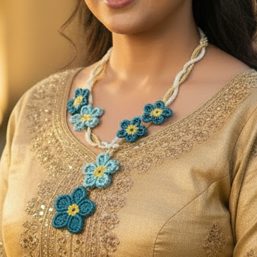 Smrithi macrame necklace set