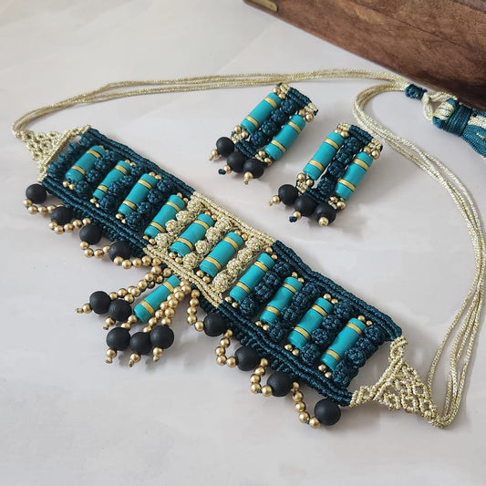 Spanda macrame necklace set