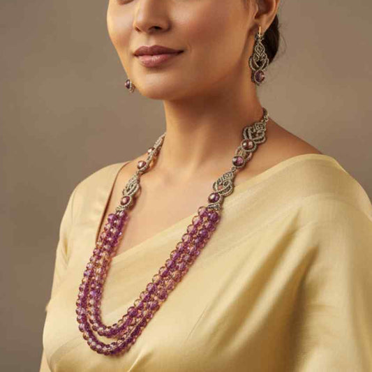 Sabitha macrame necklace set