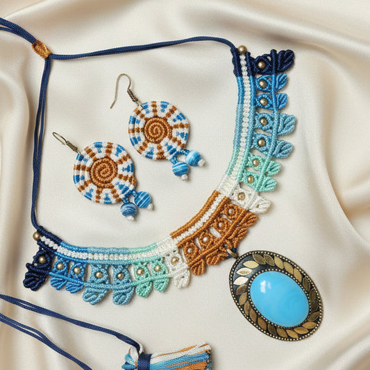 spiral motif leaf ocean necklace pink red necklace for party wear unusual quirky necklace for party jewellery