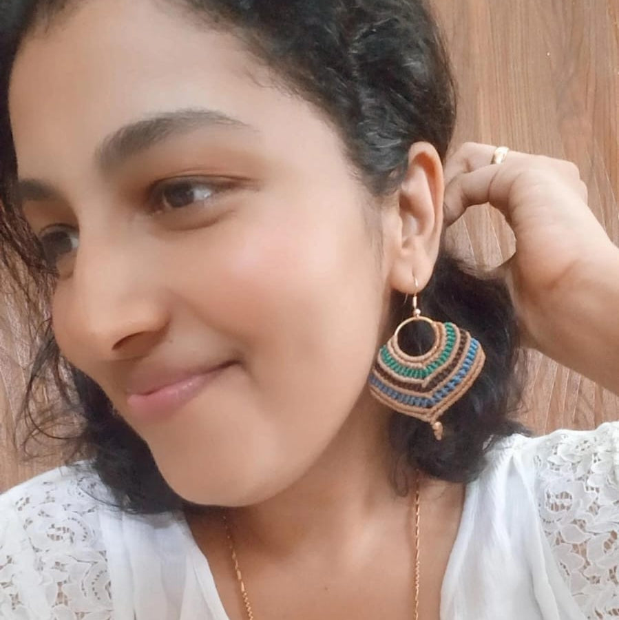 festive earrings bundle multi coloured earrings macrame earrings bundle for gifting navaratri return gift ideas affordable gift bundle offers diwali gifts budget