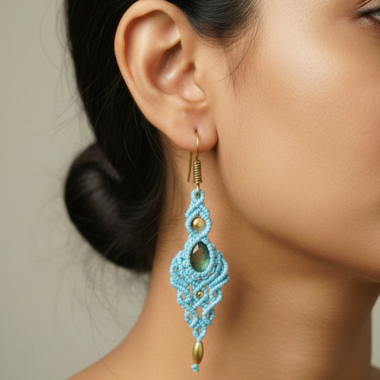 Misiri macrame earrings
