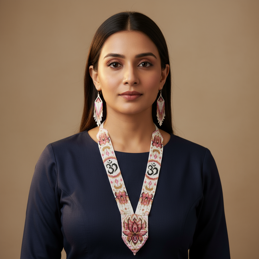 Ambuja beadloom necklace set