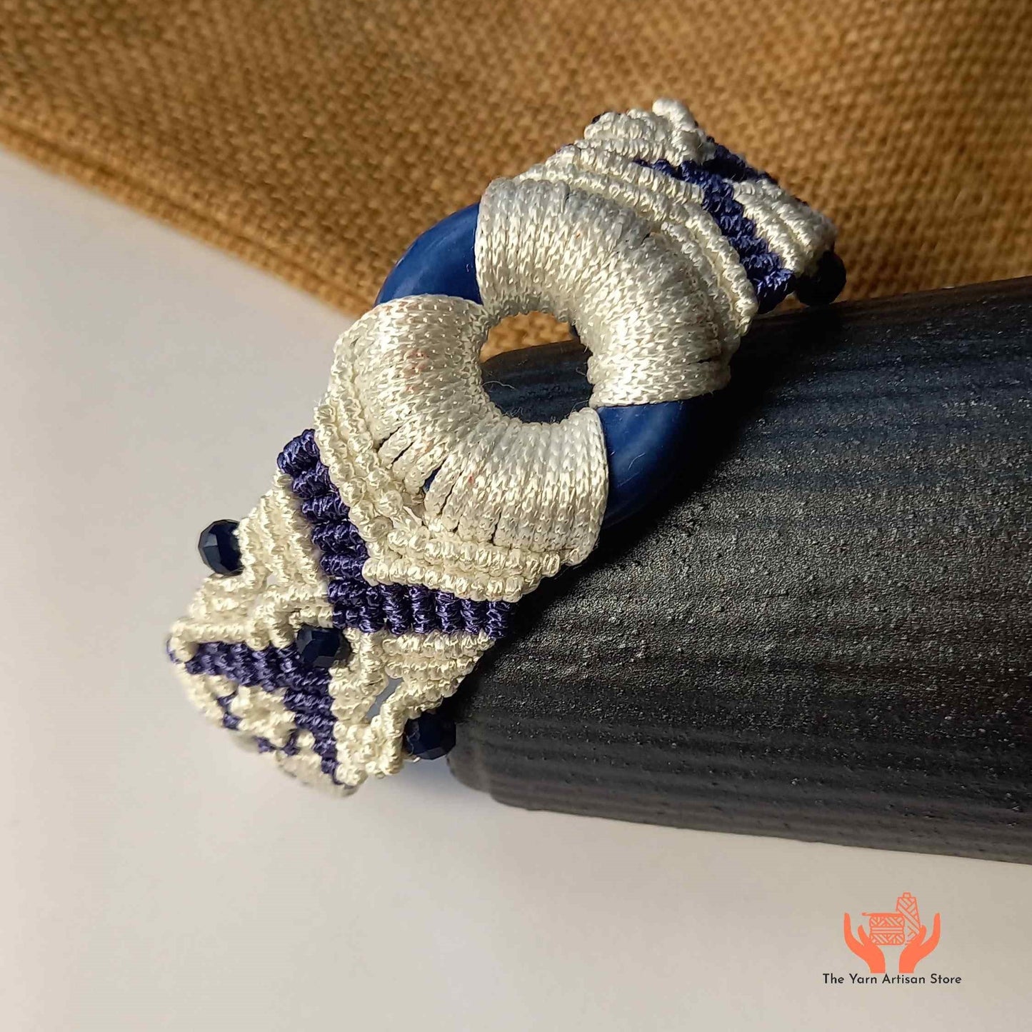 Japa macrame bead bracelet
