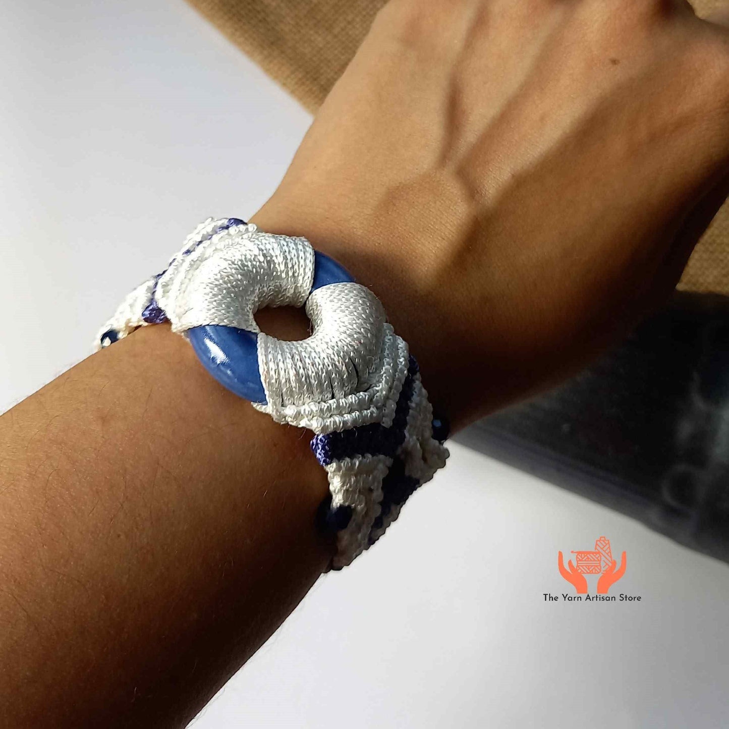 Japa macrame bead bracelet