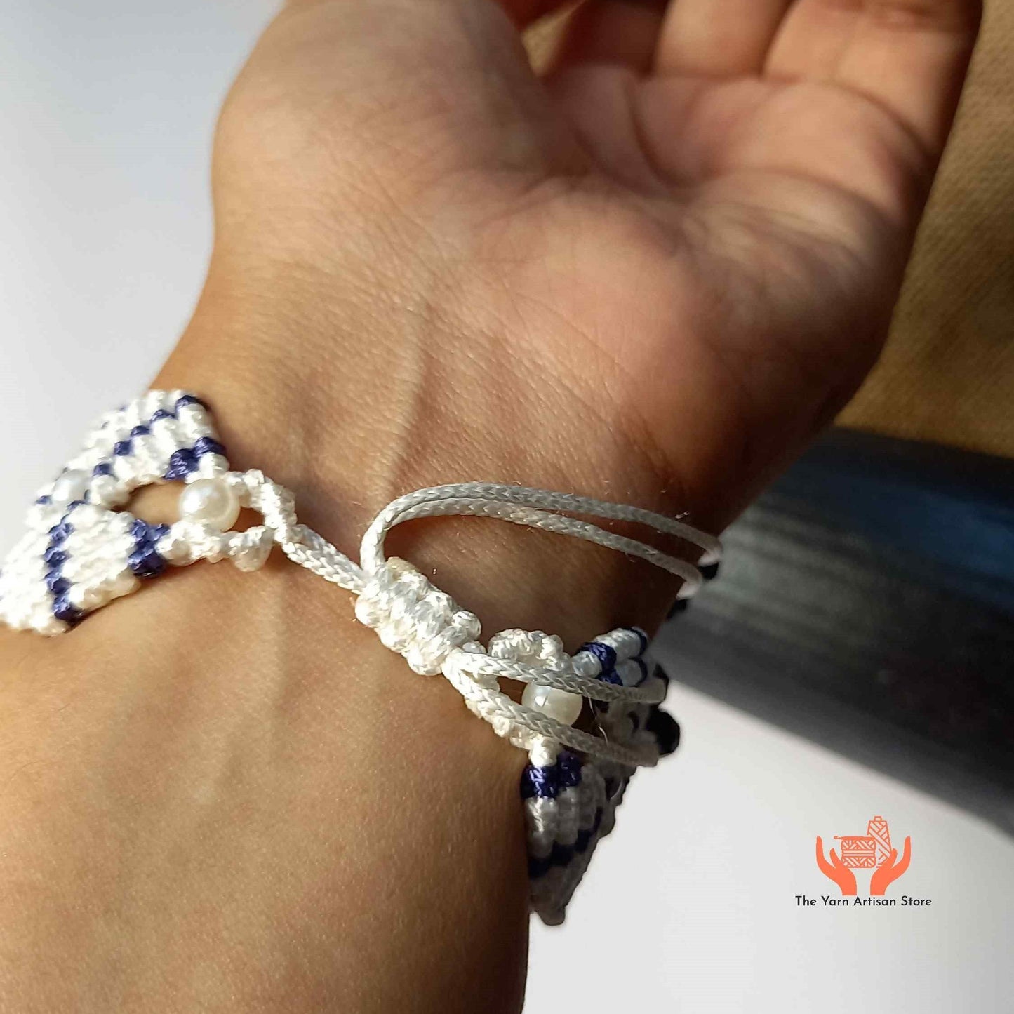 Japa macrame bead bracelet