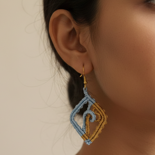 Prashn Macrame Earrings