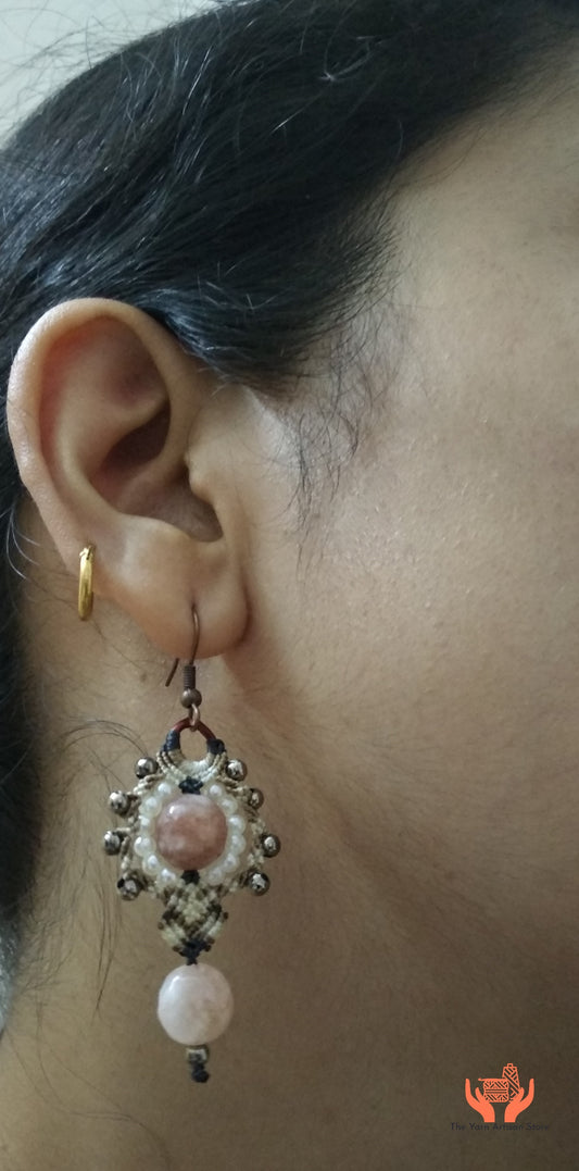 Urvaraa macrame earrings