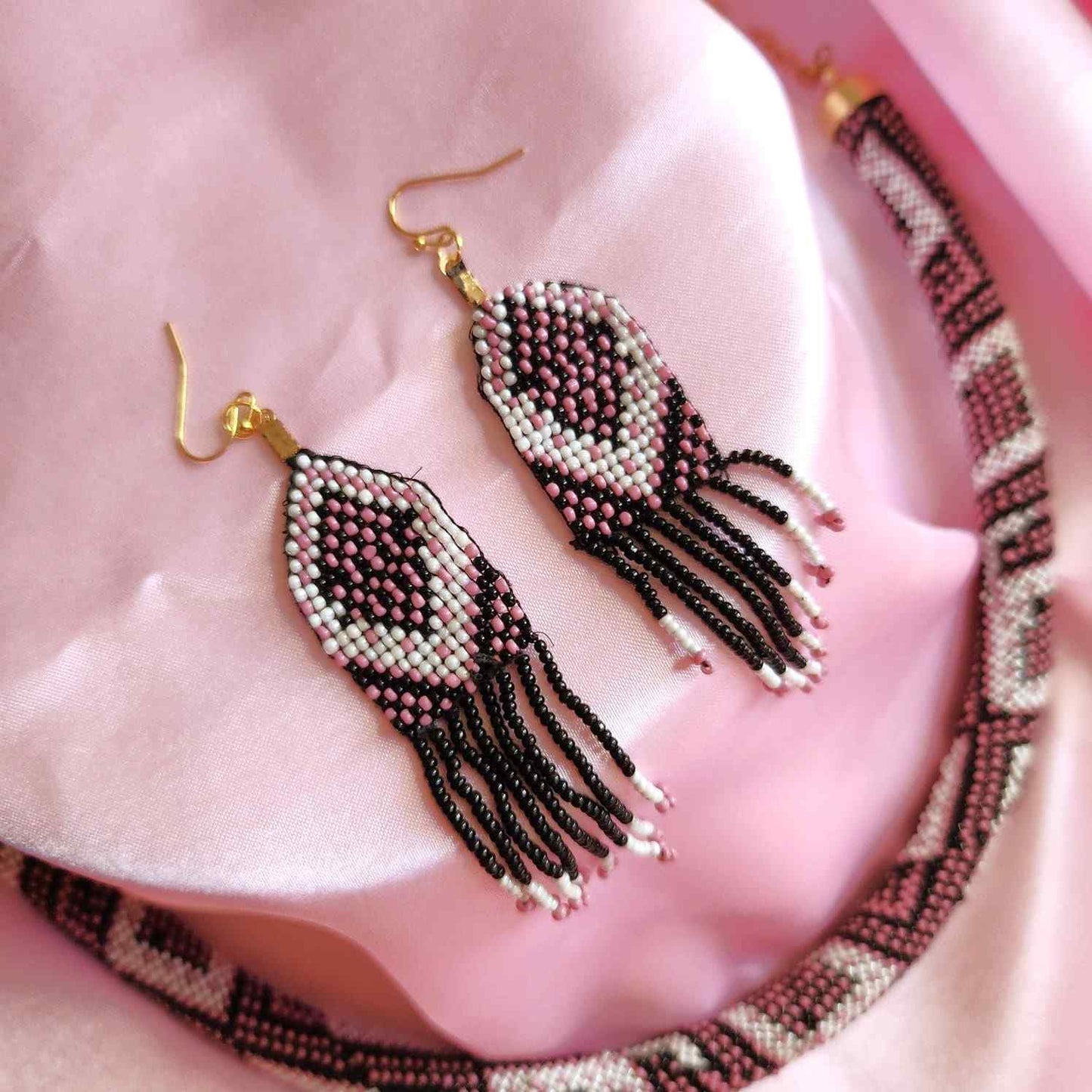 bead jewellery dog collar necklace set rope necklace partywear formal occasion