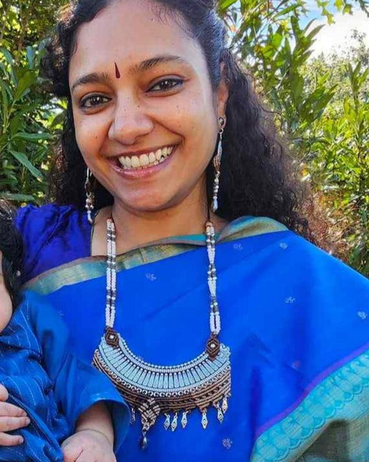 Mandaladhri macrame necklace set