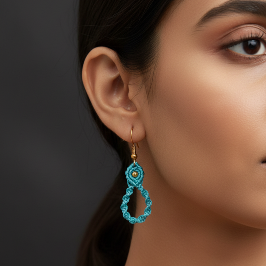 Aavartana macrame earrings