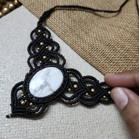 stone necklace formal necklace office-wear necklace with saree with salwar with kurti green stone casual daily wear jewellery