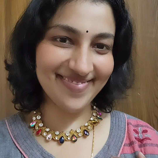 gold necklace navratna crystal stone necklace bvlgari inspired necklace