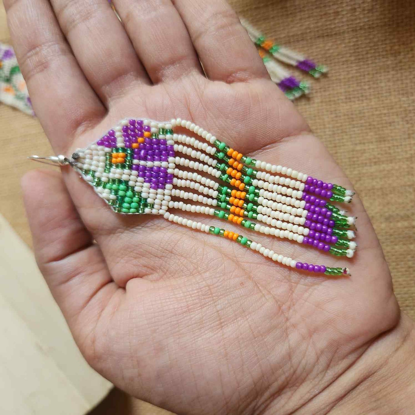 statement bead necklace partywear necklace multi colour necklace for sangeet wedding jewellery floral set bead earrings