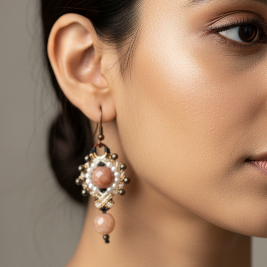 Urvaraa macrame earrings