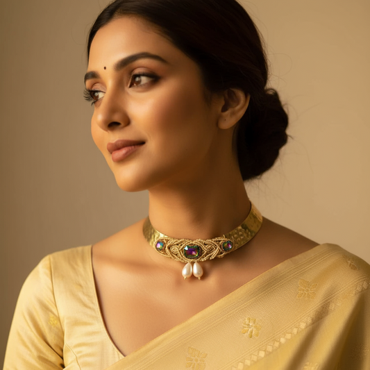 Mayank hasli macrame statement necklace