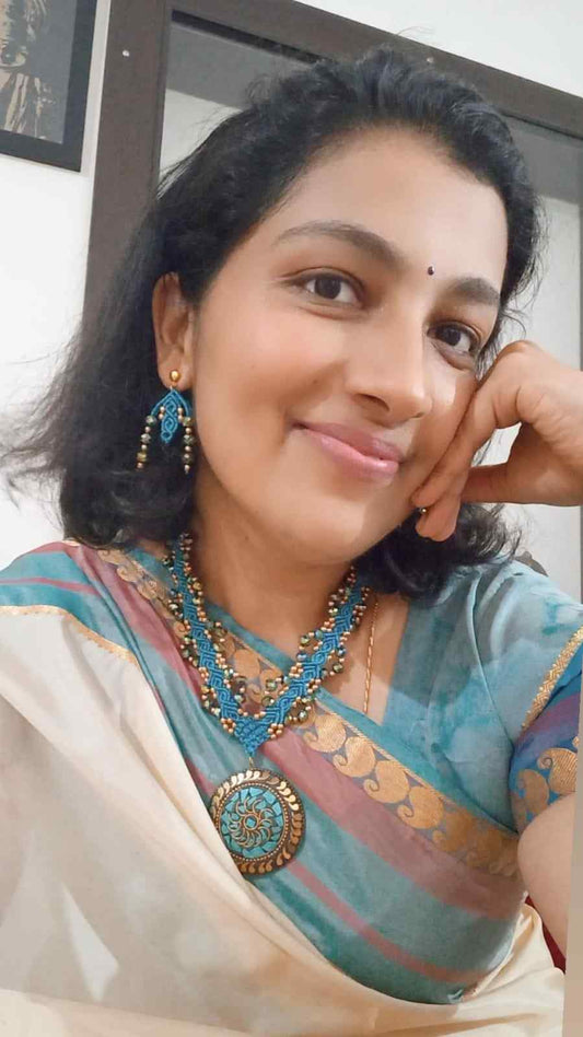 handmade jewellery set handmade necklace handmade earrings stud earrings studs bead jewellery