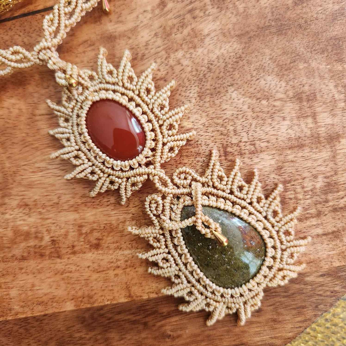 dinner date necklace set onyx stone jewellery handmade artisanal brass earrings neutral officewear boho evening wear party