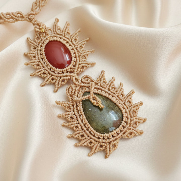 dinner date necklace set onyx stone jewellery handmade artisanal brass earrings neutral officewear boho evening wear party