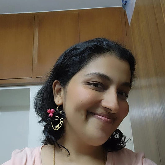 maori earrings face earrings gold lady earrings woman's day earrings floral earrings