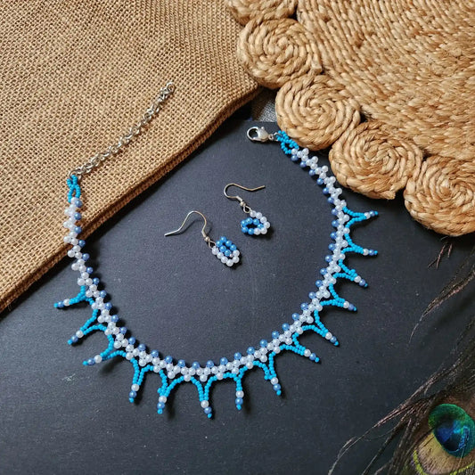 pearl baby pink necklace party office formal wear jewellery colourful floral flower casual daily wear for suits kurtis sarees