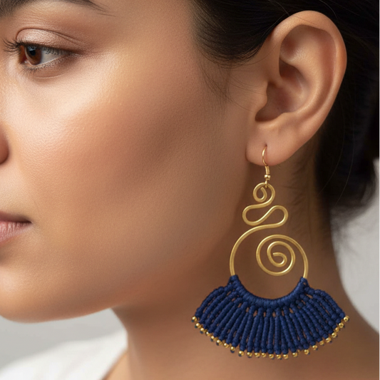 Sarpini royal blue earrings