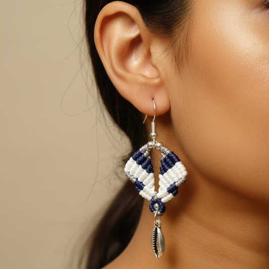 Vargah macrame dangler earrings