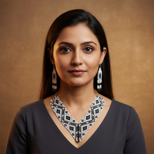 Arunika beadloom necklace set