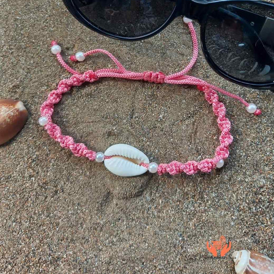cowry shell bead bracelet