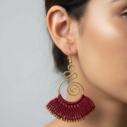 Sarpini red earrings