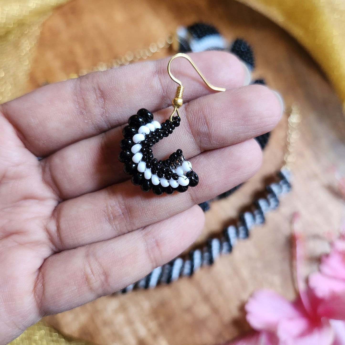 bead jewellery party necklace floral geometric jewellery for collar outfits V neck outfits