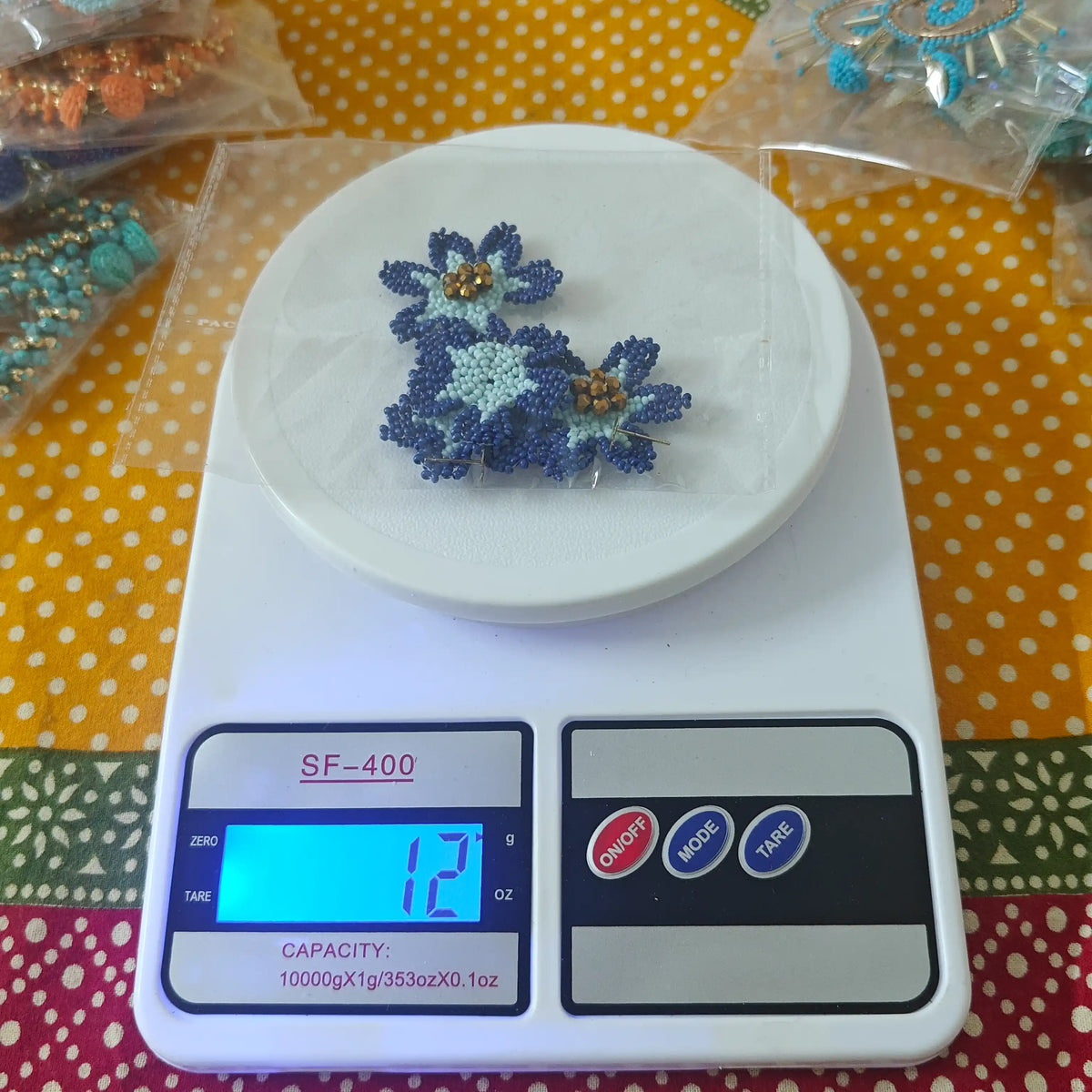 Manu bead earrings