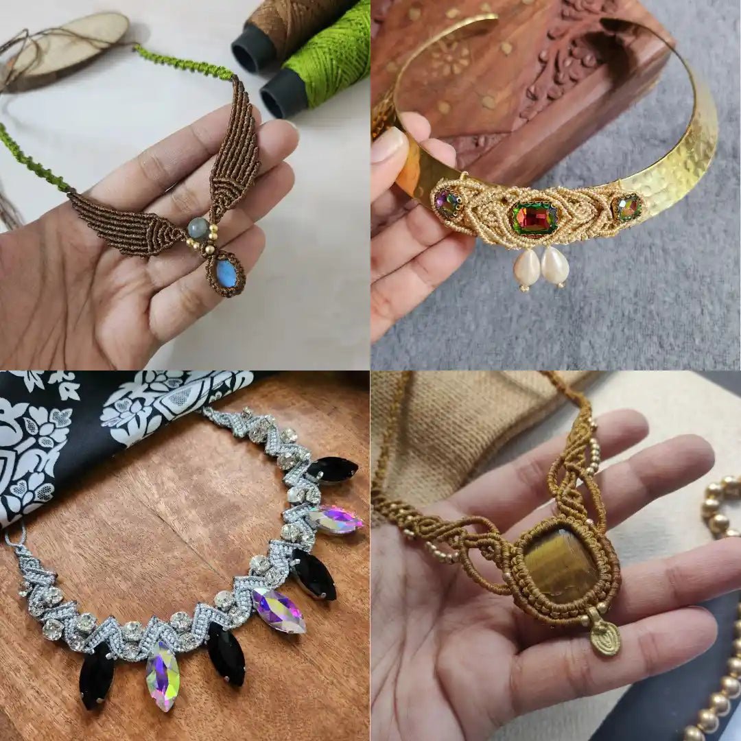 Macrame Statement Necklaces - The Yarn Artisan Store