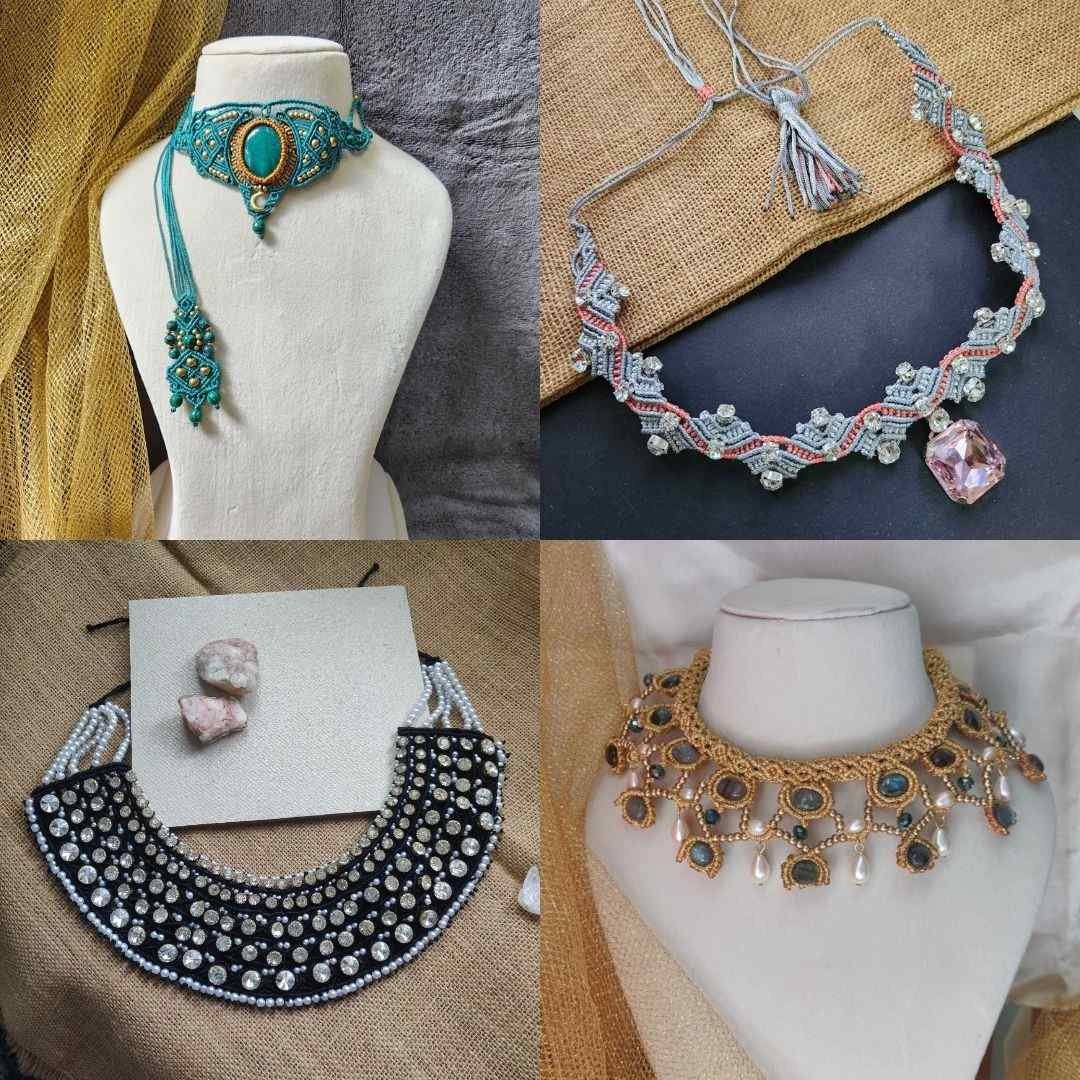 Macrame Statement Necklaces - The Yarn Artisan Store