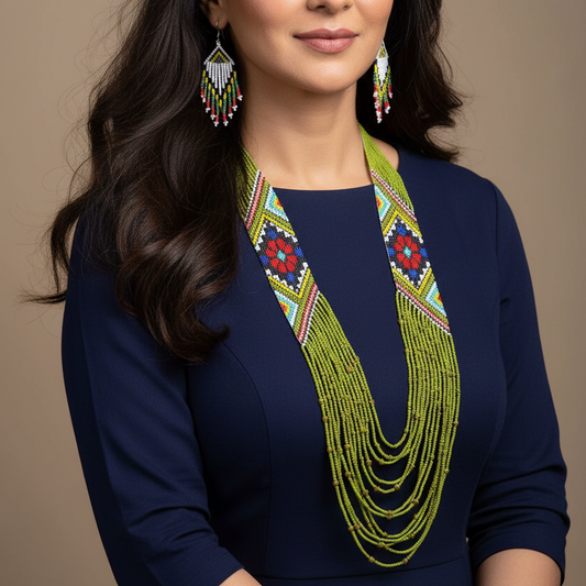 Abja beadloom necklace set