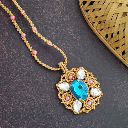 gold pendant stone jewellery party wear necklace formal wear jewellery for office work wedding jewellery gift for mom her gold jewellery bracelet