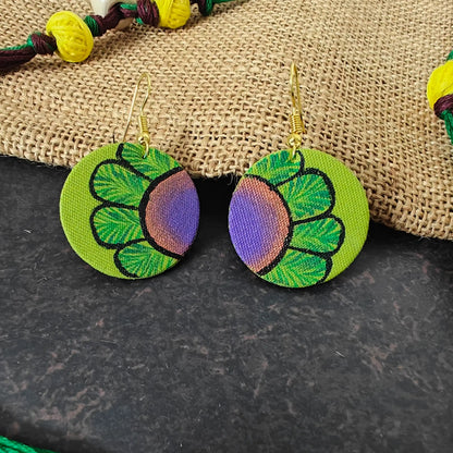 Alekhya fabric necklace set