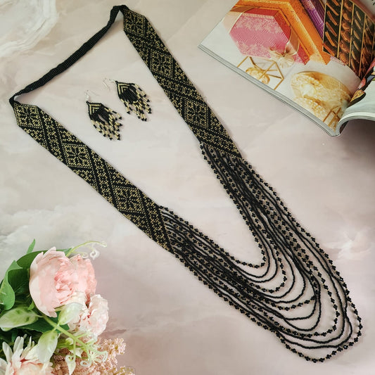 bead jewellery floral beadloom geometric design jewellery partywear jewellery buddha necklace office wear formal wear