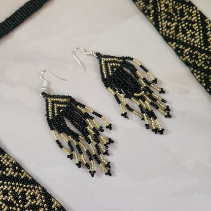 bead jewellery floral beadloom geometric design jewellery partywear jewellery buddha necklace office wear formal wear