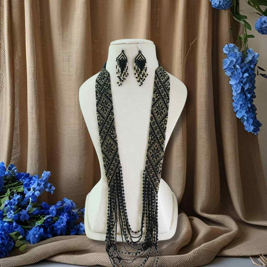 bead jewellery floral beadloom geometric design jewellery partywear jewellery buddha necklace office wear formal wear