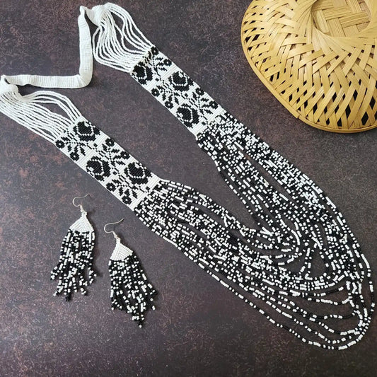Arohi rose bead layer necklace set